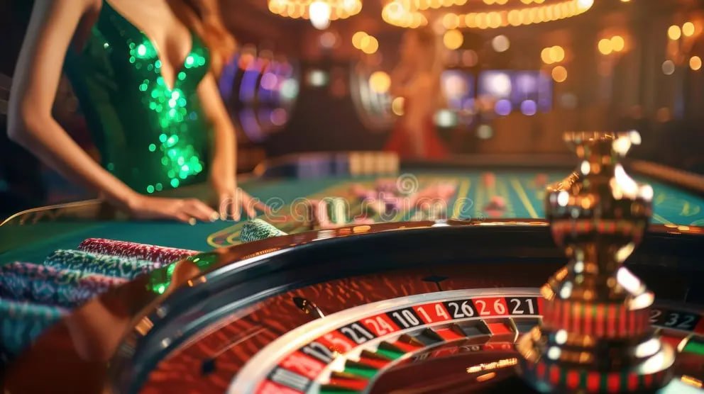 Antarmuka aplikasi mobile bingo 4d menampilkan meja blackjack live dengan dealer dan pilihan permainan di menu bawah